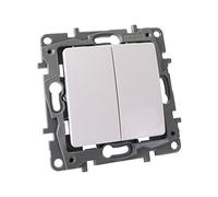 Legrand Interrupteur double marche/arrêt NILOE eco 764505 (2093) 10 A 250 V IP20 Blanc