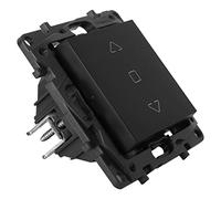 Legrand Niloe Step Rollladen-Steuerschalter 3-Positionen ? Auf, Stopp, Ab 6 AX schwarz 863544, Bouton + interrupteur