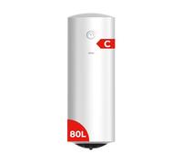 Nilson Chauffe-Eau Électrique Vertical 80 Litres NT8000, Installation Verticale, 1500W, Inclut un Kit de Montage, Résistance en Acier Inoxydable, Blanc d’Efficacité Énergétique