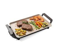 Nilson Life Plancha à griller, grill électrique, 2550 W, cuisine viandes, légumes et fruits de mer, revêtement antiadhésif, NPE533300L, contrôle de température, surface de cuisson 58 x 33 cm