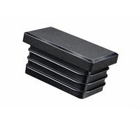 NIMA PARTS: Lot de 4 bouchons à lamelles rectangulaires - Fabriqué en Allemagne - Bouchons en plastique comme protection pour cache tube (30 x 15 mm)