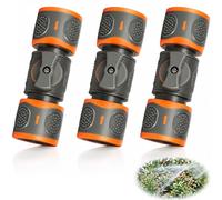 Nimbust 3 PCS Raccords de Tuyau d'arrosage avec Valve de Réglage Universels | Compatible 1/2" & 3/4",pour Réguler L'arrêt du Débit D'eau,Adaptateur Tuyau Arrosage Compatible pour Gardena, pour Jardin