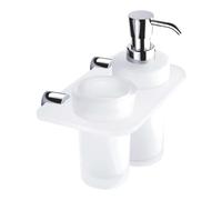 Nimco Bormo - Double support pour distributeur et verre, chrome BR X3-5831W-26