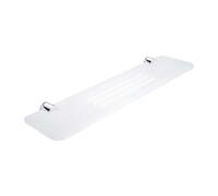Nimco Bormo - Tablette avec trous fraisés, longueur 50 cm, plexiglas mat/chrome BR X350-26