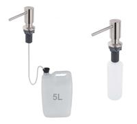 Nimco - Distributeur de savon ou de désinfectant, 350 mm, encastré, acier inoxydable UNM 4031VH-10