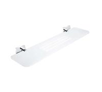Nimco Keira - Tablette IXI avec trous fraisés, 50 cm, mat Pexiglass/chrome KE X350-26