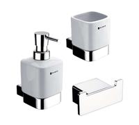 Nimco Kibo - Ensemble d'accessoires de salle de bains, chrome Ki set-31K-26