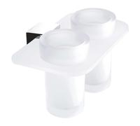 Nimco Kibo - Porte-verre double, chromé Ki X3-58DW-26