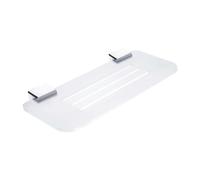 Nimco Kibo - Tablette avec trous fraisés, longueur 30 cm, plexiglas mat/chrome Ki X330-26