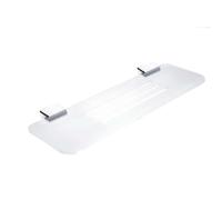 Nimco Kibo - Tablette avec trous fraisés, longueur 40 cm, plexiglas mat/chrome Ki X340-26