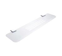 Nimco Kibo - Tablette avec trous fraisés, longueur 50 cm, plexiglas mat/chrome Ki X350-26