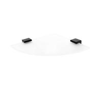 Nimco Kibo - Tablette d'angle, verre dépoli/noir mat Ki-14091RB-90