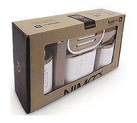 Nimco KORA white bathroom equipment set