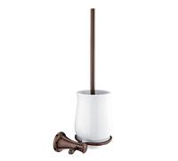 Nimco Lada - Brosse WC murale avec support, blanc/cuivre LA 19094K-80