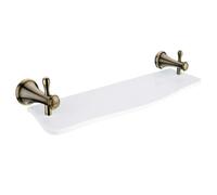 Nimco Lada - Etagère, 50 cm, pierre artificielle blanche/laiton LA 19091UK-50-65