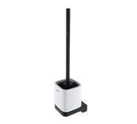 Nimco Maya - Brosse de toilette avec support, céramique blanche/noir mat MAC 29094KN-90