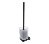 Nimco Maya - Brosse de toilette avec support, verre dépoli/noir mat MAC 29094CN-90