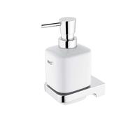 Nimco Maya - Distributeur de savon avec support, blanc/chrome MA 29031K-26