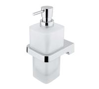 Nimco Maya - Distributeur de savon avec support, verre mat / chrome MA 29031H-T-26
