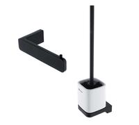 Nimco Maya - Ensemble d’accessoires pour toilettes, noir mat MAC set-94KN-90