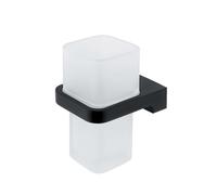 Nimco Maya - Verre pour brosse à dents et dentifrice, verre mat / noir MAC 29058H-90
