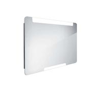 Nimco - Miroir avec éclairage LED, 100x70 cm, aluminium ZP 22004
