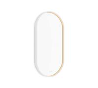 Nimco - Miroir avec éclairage LED, 40x80 cm, avec deux capteurs tactiles, blanc mat ZPB 32002LVX-05