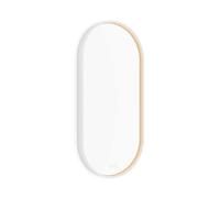 Nimco - Miroir avec éclairage LED, 45x89 cm, avec deux capteurs tactiles, blanc mat ZPB 32003LVX-05