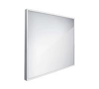 Nimco - Miroir avec éclairage LED, 70x70 cm, aluminium ZP 13077