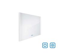 Nimco - Miroir avec éclairage LED, 80x70 cm, avec deux capteurs tactiles ZP 11003VX