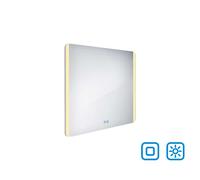 Nimco - Miroir avec éclairage LED, 80x70 cm, avec deux capteurs tactiles ZP 17003VX