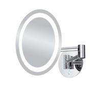 Nimco - Miroir de maquillage mural avec éclairage LED, chrome ZK 20165-26
