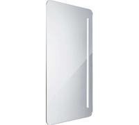 Nimco - Miroir de salle de bains série 2000 rétro-éclairé par LED, 100x60 cm, carré, aluminium ZP 2004