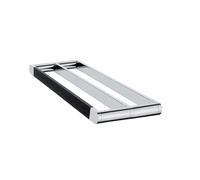 Nimco Nava - Porte-serviettes double, longueur 45 cm, noir mat/chrome NA 28046D