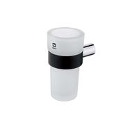 Nimco Nava - Porte-verre, noir mat/verre mat NA 28058W