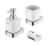 Nimco Nikau - Ensemble d'accessoires de salle de bains, chrome NK set-31K-26