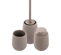 Nimco Tabo - Ensemble d'accessoires de salle de bains, marron TA SET-07