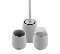 Nimco Tabo - Set d'accessoires de salle de bains, gris clair TA SET-04