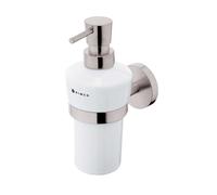 Nimco Unix - Distributeur de savon liquide avec support, acier inoxydable brossé UNM 13031KU-T-10