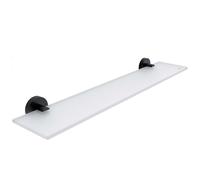 Nimco Unix - Étagère, longueur 60 cm, verre dépoli/noir mat UNC 13091B-60-90