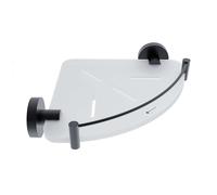 Nimco Unix - Tablette d'angle, plexiglas/noir mat UNC X208-X-90