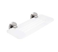Nimco Unix - Tablette IXI, longueur 30 cm, plexiglas mat/acier inoxydable poli UNM X330-10