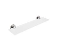 Nimco Unix - Tablette, longueur 50 cm, verre dépoli/acier inoxydable découpé UNM 13091B-50-10