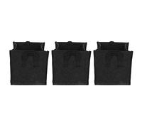 Nimomo 3 Pièces Sac de Plantation, 3Gallon, Sacs de Culture de Plantes Polyvalent avec Poignées Noir Carré Feutre Jardin Légume Cultiver Conteneur(19.5 * 19.5 * 20)