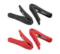 Nimomo Clip de test électrique 4pcs Clip électrique Isolant Caractéristique Acier ABS Matériau Forte Serrage Rouge Noir Type de boucle Pince d'alimentation 100A