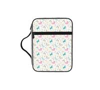 NImongt Sac de rangement imprimé licorne rose pour église, voyage, écriture, accessoire ecclésiastique