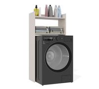 NINA NP - Meuble de salle de bain - pour lave-linge avec 2 étagères - 64x126x30 cm - CACHEMIRE