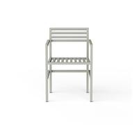 NINE 19 Outdoors Chaise D'extérieur avec Accoudoir Gris