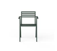 NINE 19 Outdoors Stacking Chaise D'extérieur Avec Accoudoirs Vert