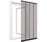 Rideau moustiquaire pour porte fenêtre en polyester 4 lamelles - 100x220 cm.